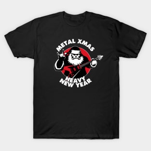 Metal Christmas & Heavy New Year | Heavy Metal Santa Claus T-Shirt